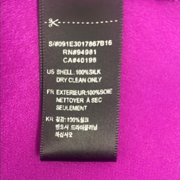 Forever 21 Purple Relaxed Tank Top 100% Silk Size S - Picture 4 of 6